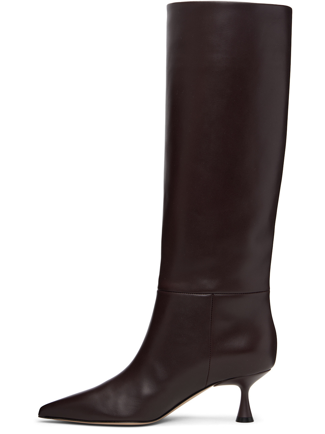 Burgundy Heeled 55 Tall Boots - 3
