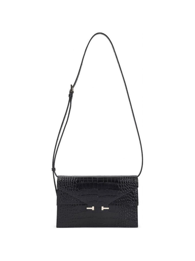 crocodile-effect shoulder bag 1