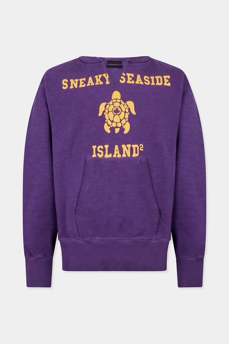 VINTAGE DYED LONG & LEAN FIT CREWNECK - 1