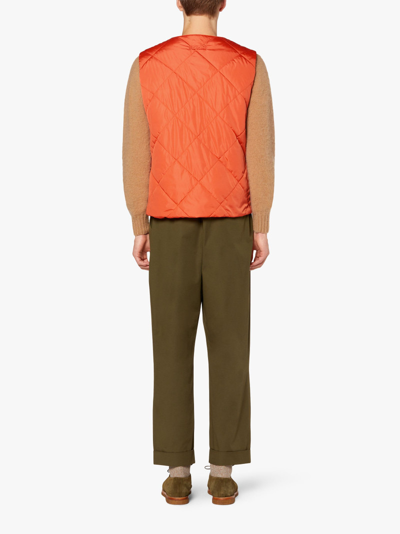HIG ORANGE QUILTED NYLON LINER VEST | GQM-204 3