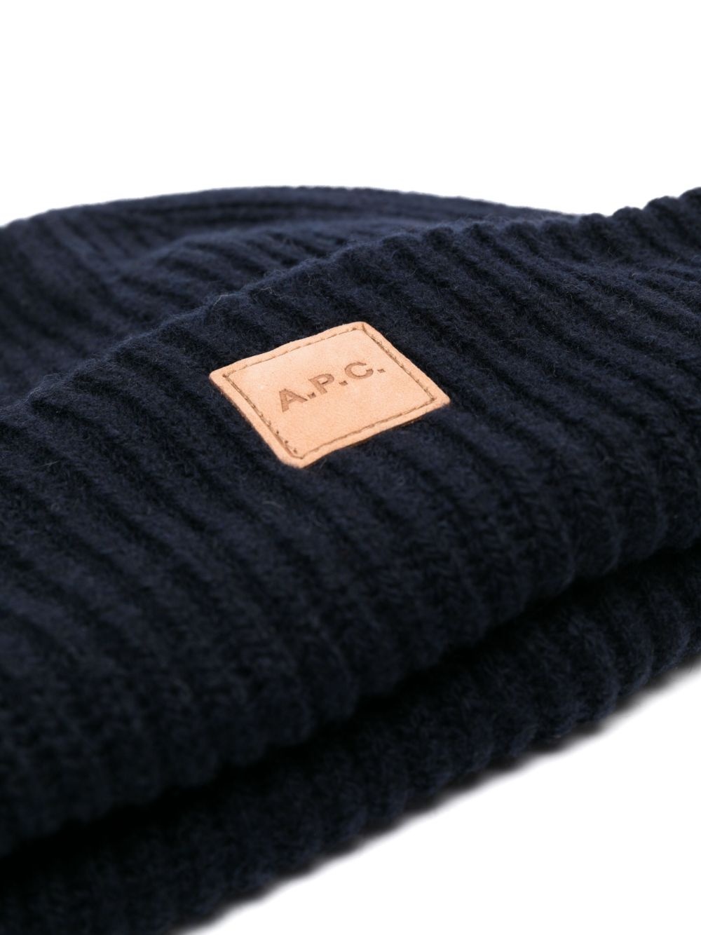 logo-appliquÃ© wool-blend beanie - 2