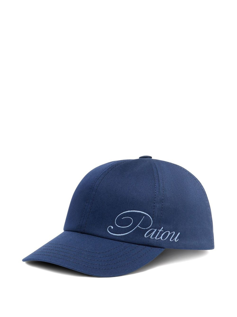 logo-embroidered cap 1