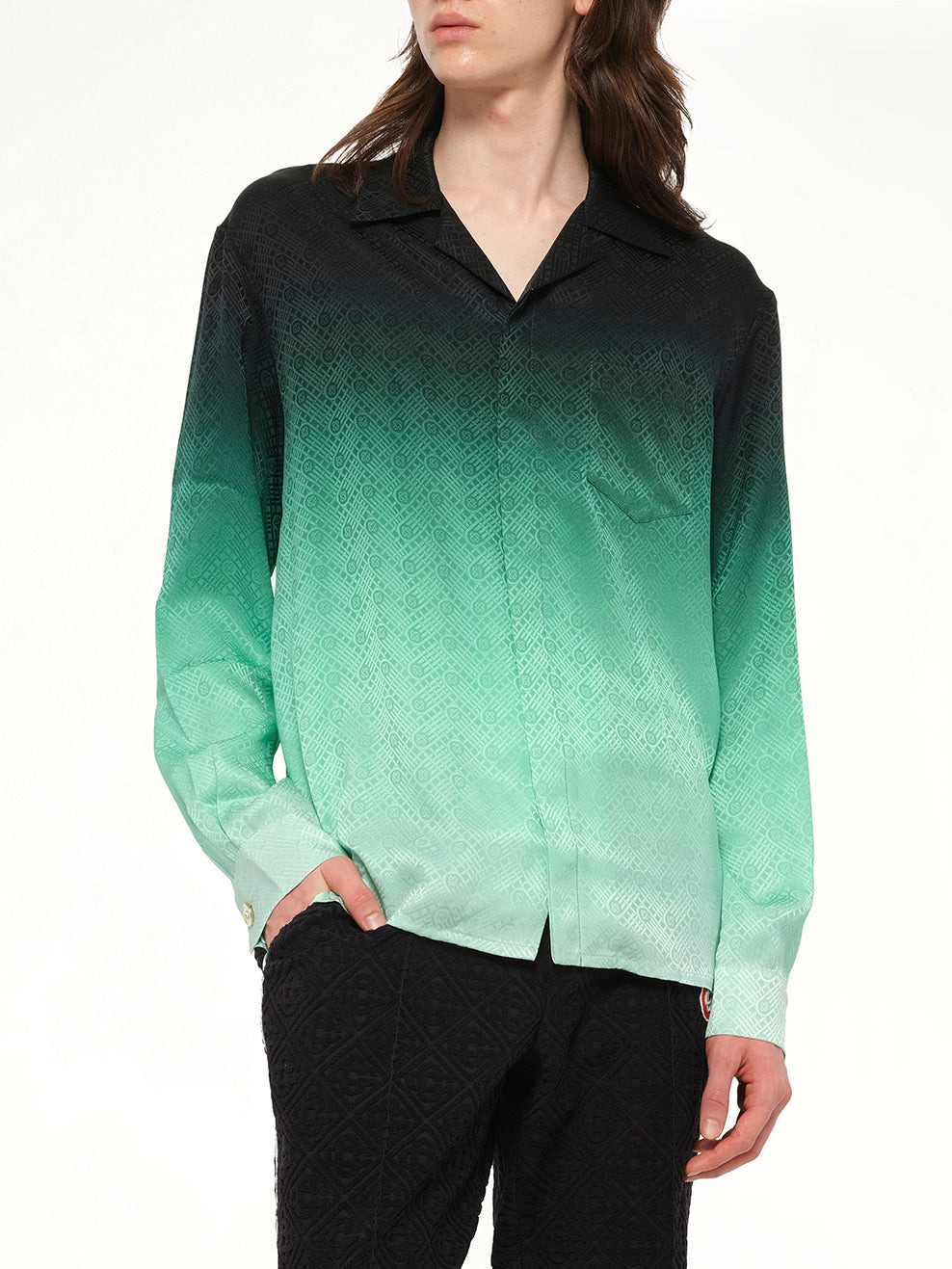 Ping Pong Gradient Shirt in Green - 6