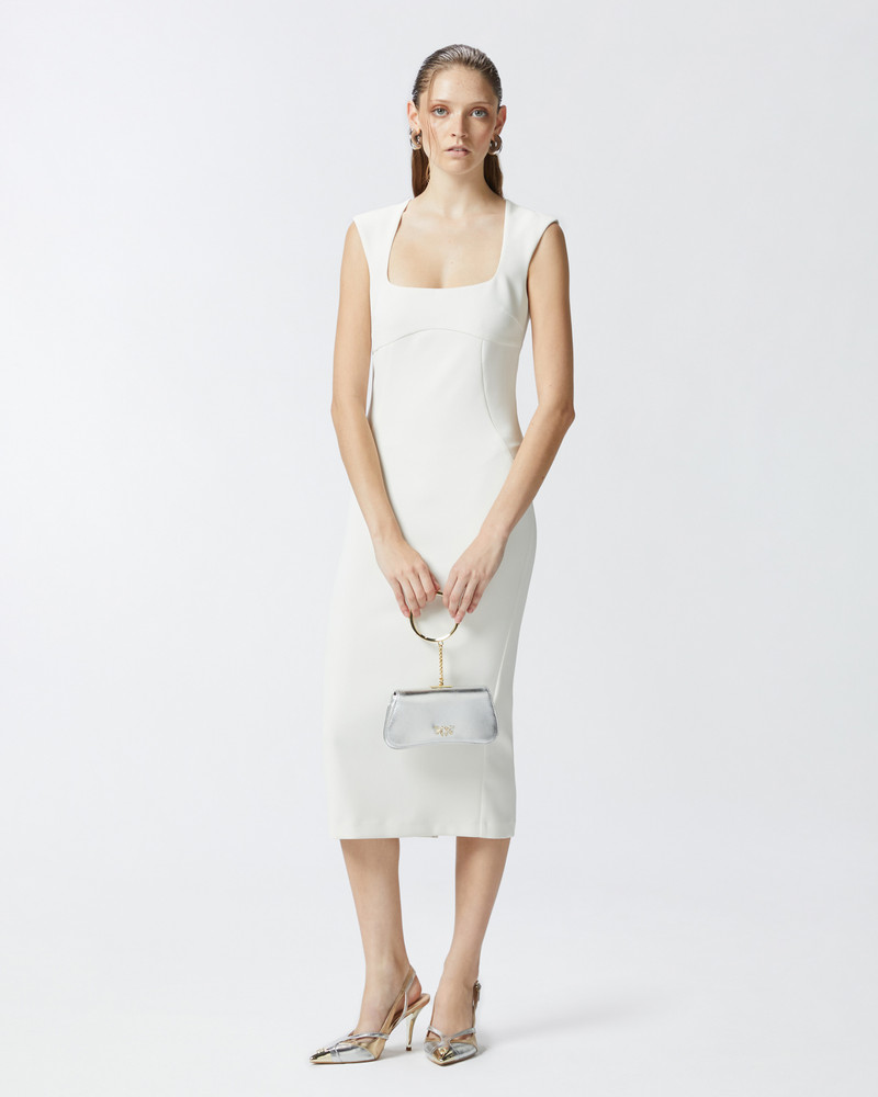 PINKO MIDI DRESS IN CREPE FABRIC WITH ZIP outlook
