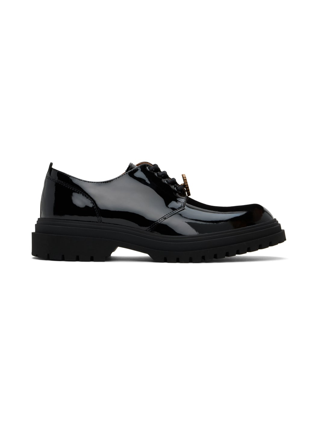 Fred Perry Black Patent Leather Derbys | REVERSIBLE