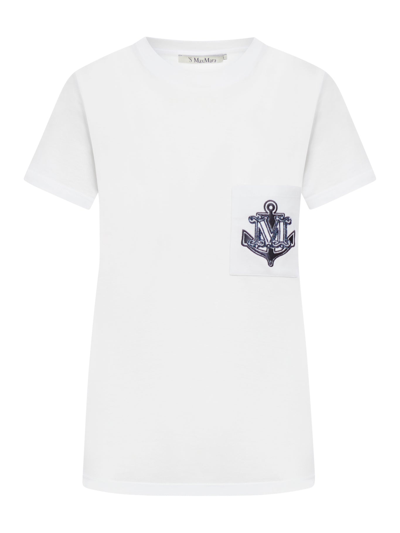 COTTON T-SHIRT WITH EMBROIDERED LOGO - 1