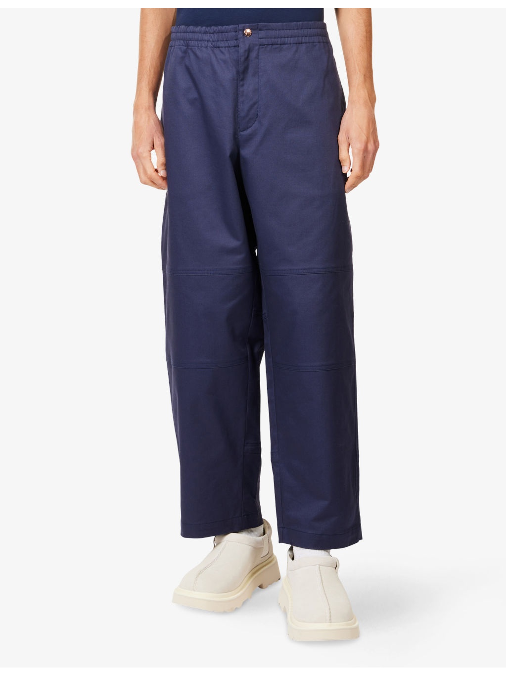 Moncler x Gilga Farm By Donald Glover Logo-Patch Tapered-Leg Cotton-Blend Trousers - 3