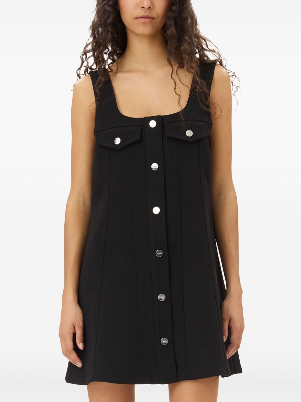 press-stud fastening mini dress - 5