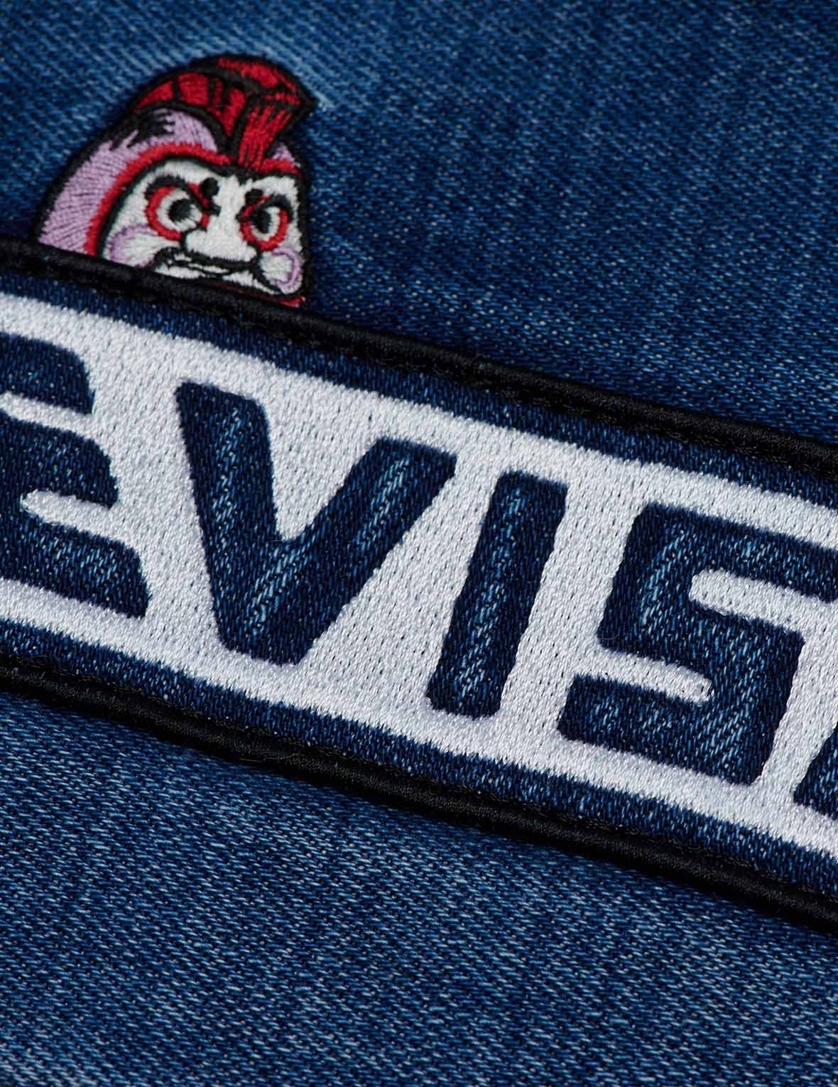 ALLOVER DARUMA EMBROIDERED DENIM JACKET - 11