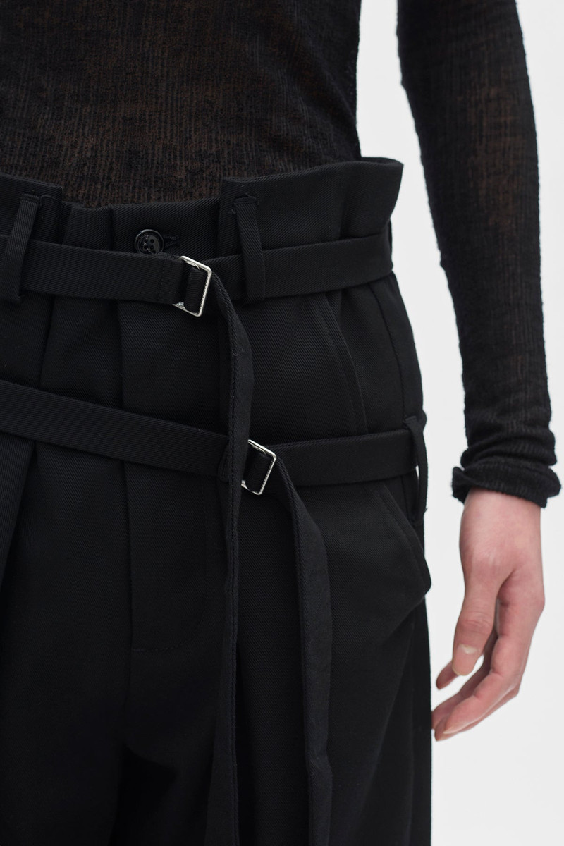 Woubrecht High Comfort Double Belted Trouser 5