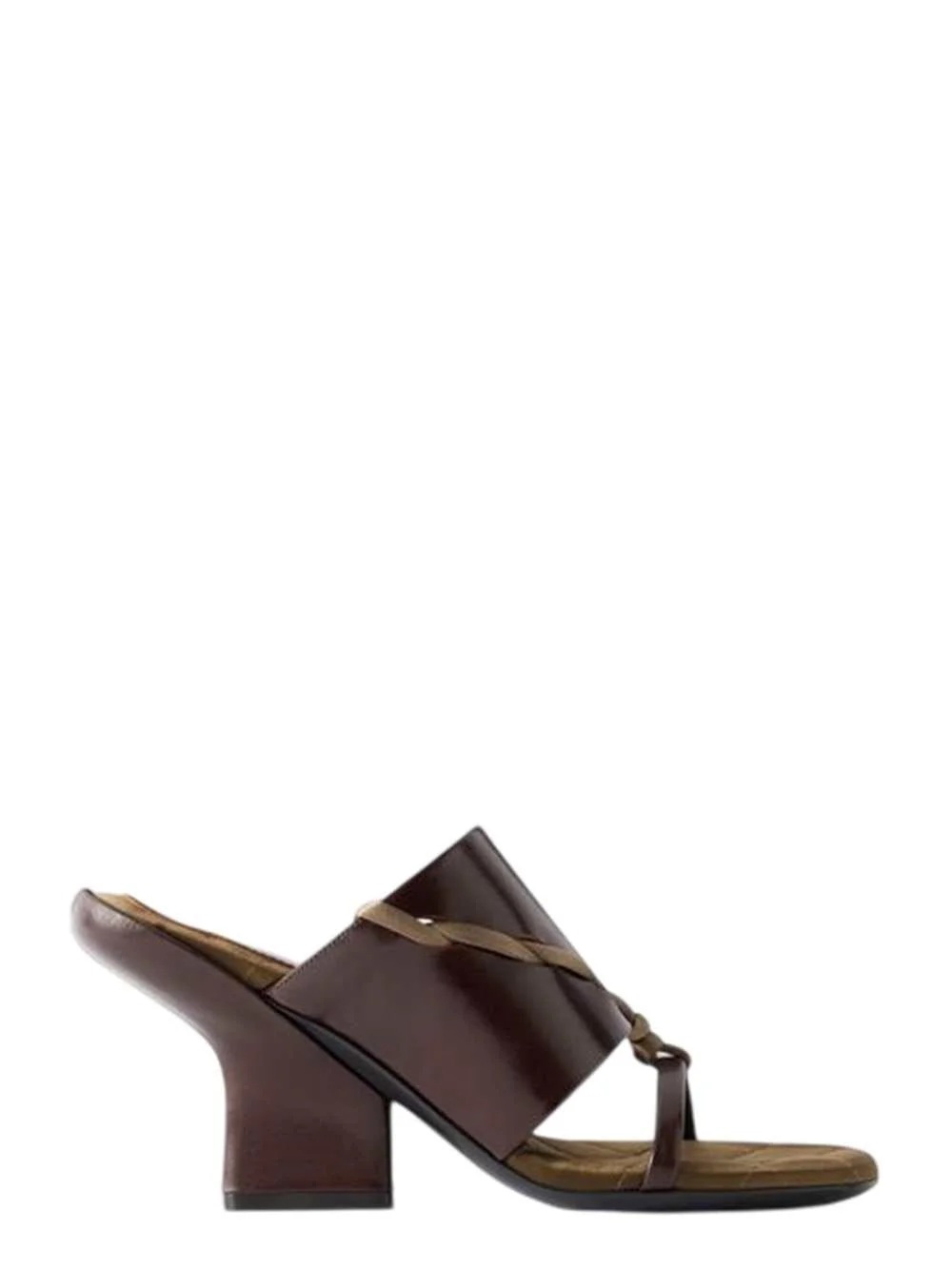 Dries Van Noten Women Leather Slippers With Satin Trim - 1