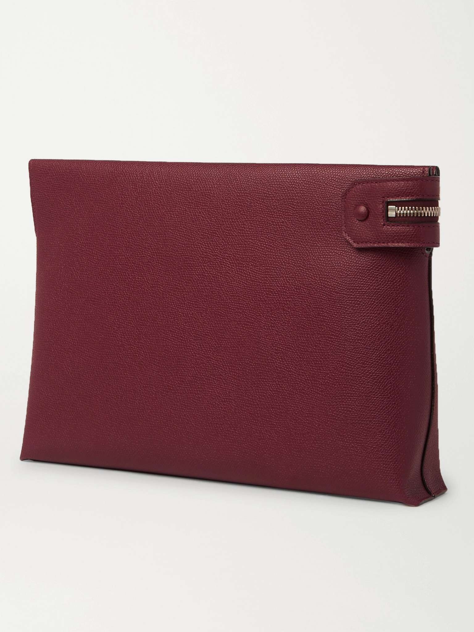 Pebble-Grain Leather Pouch - 4