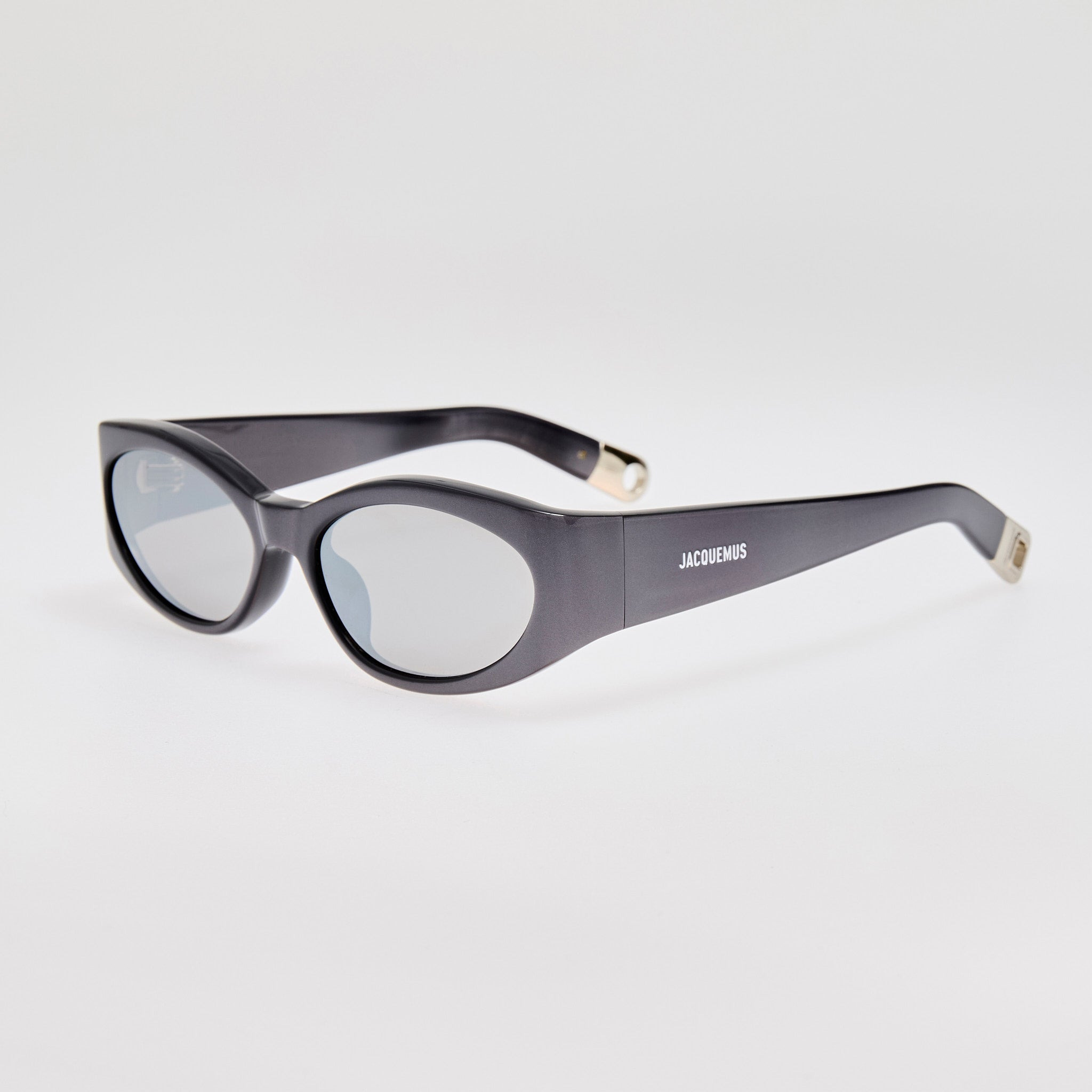 Ovalo Sunglasses in Metallic Gunmetal - 3