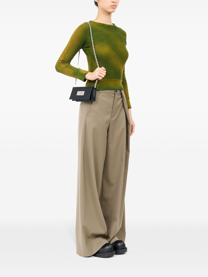 MM6 Maison Margiela numbers-motif leather shoulder bag outlook