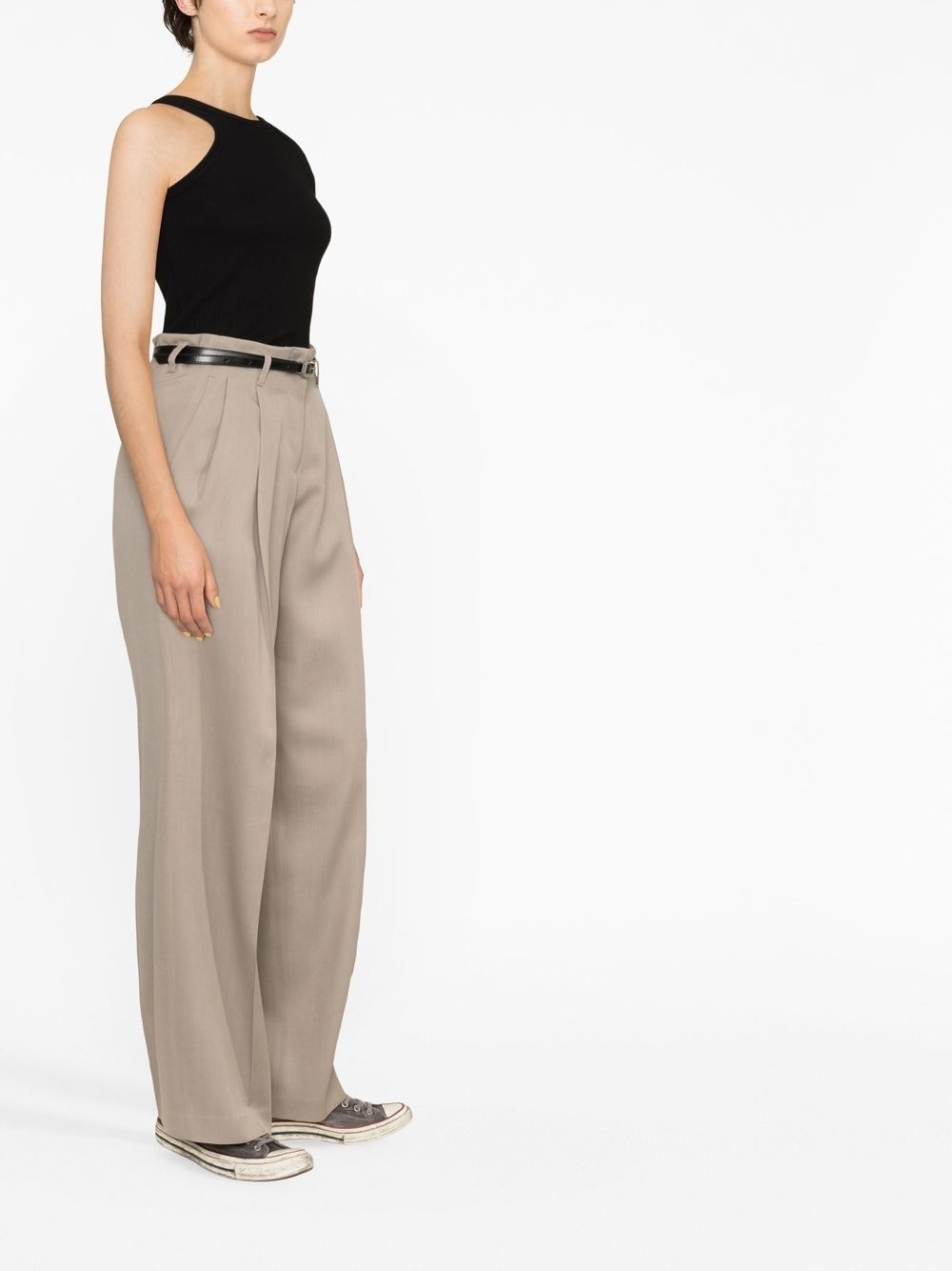 tailored high-waisted trousers - 3