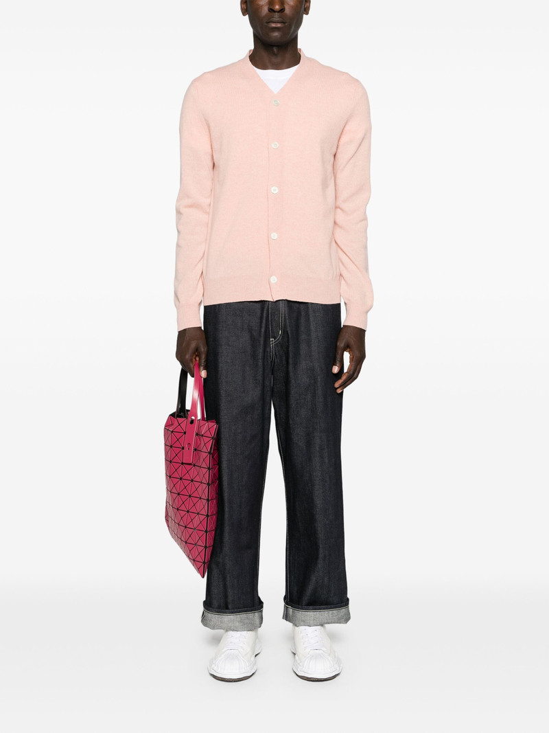 Comme des Garçons PLAY UNISEX KNIT CARDIGAN - LIGHT PINK outlook