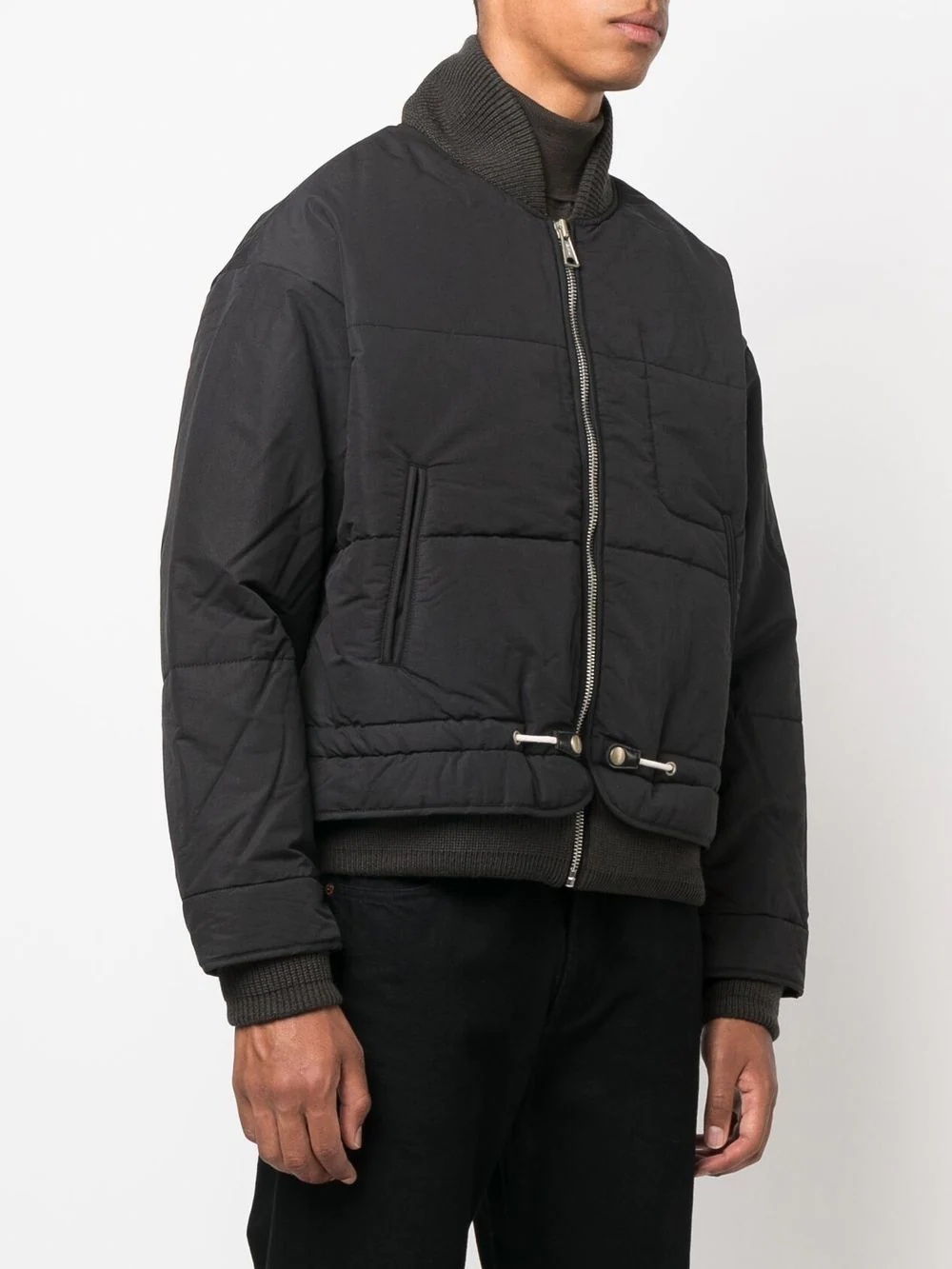 padded zip-up jacket - 3