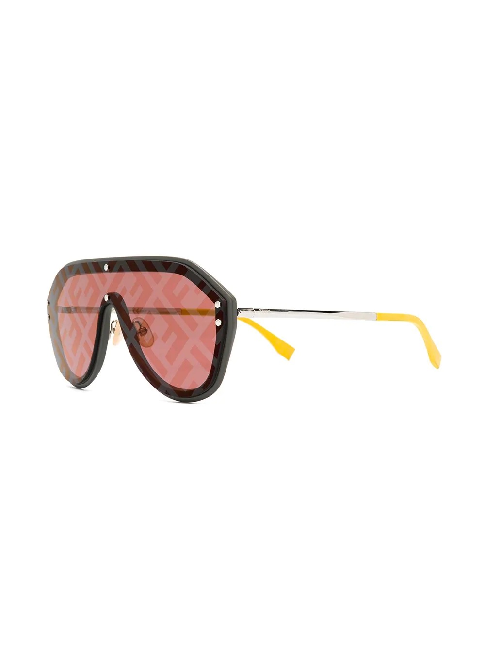 logo aviator sunglasses - 2