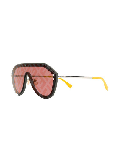 FENDI logo aviator sunglasses outlook