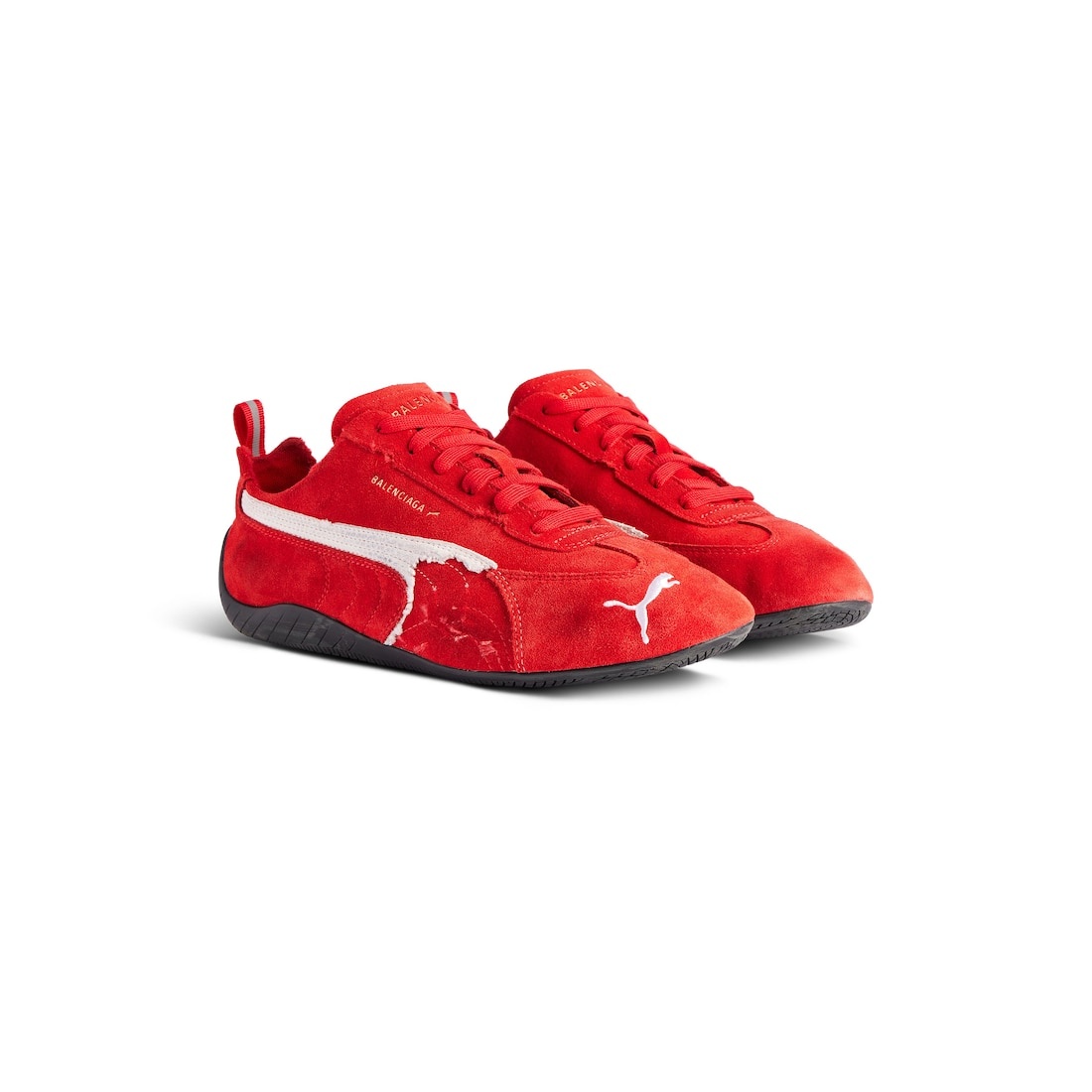 Speedcat Suede Balenciaga in Red/white/black - 2