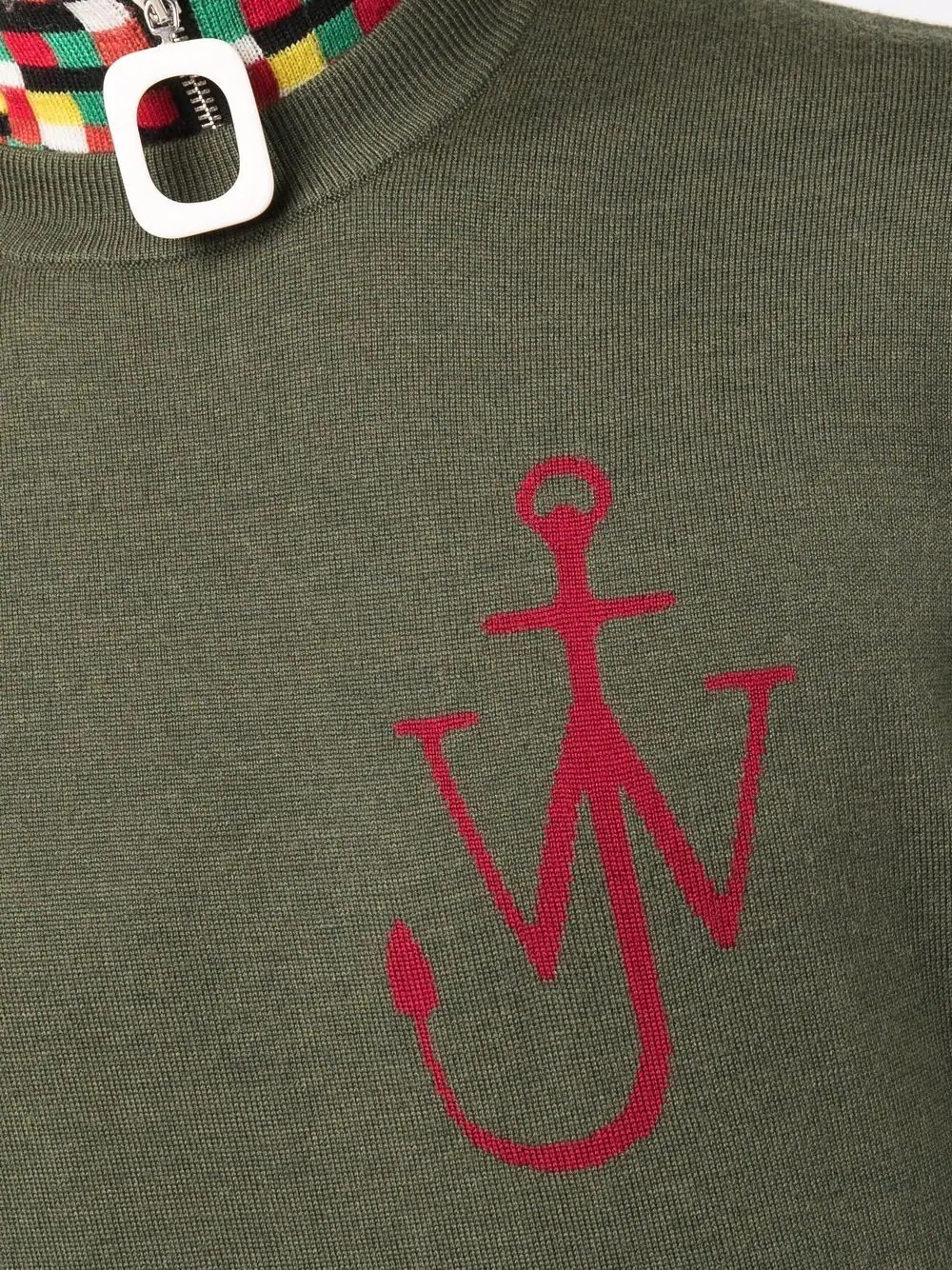 logo-print merino wool jumper - 5