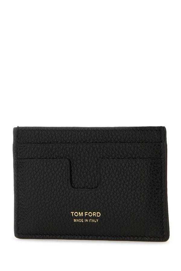 Tom Ford Man Black Leather Card Holder - 2