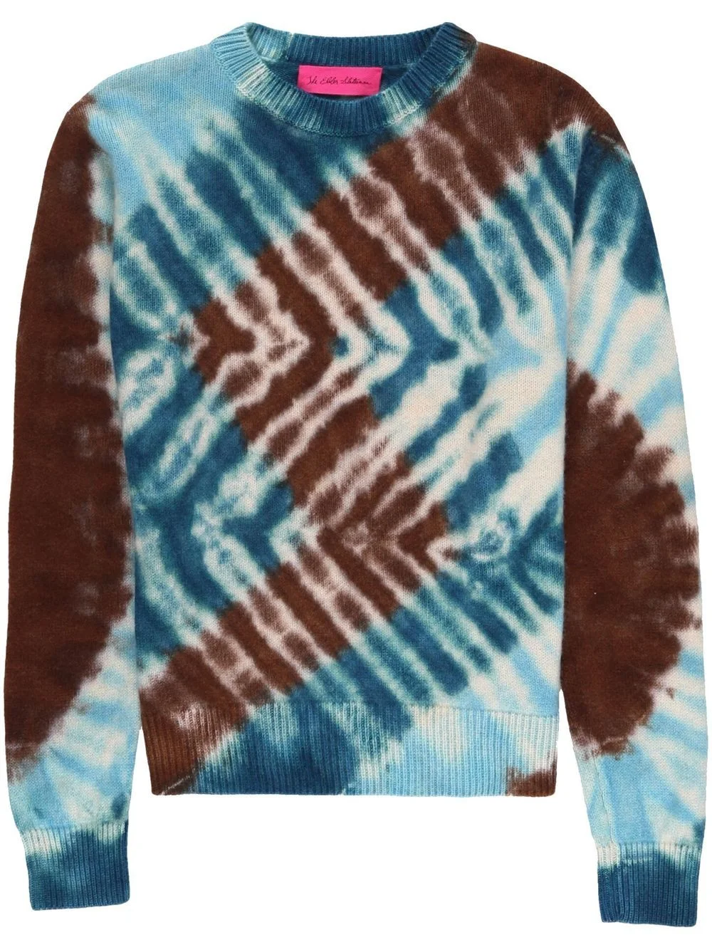 zigzag crew-neck jumper - 1