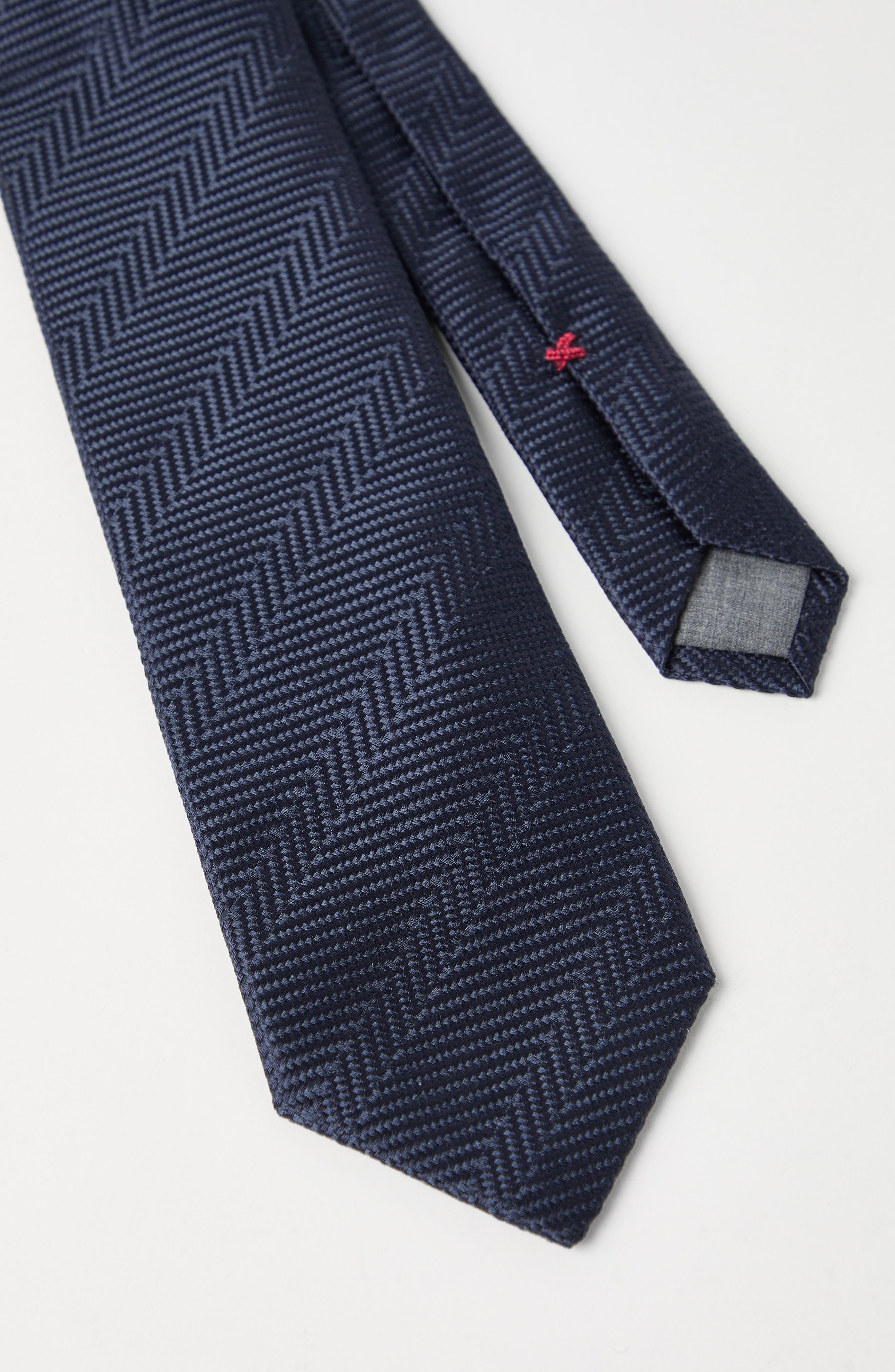 Brunello Cucinelli Herringbone necktie in Navy Blue at Nordstrom - 3