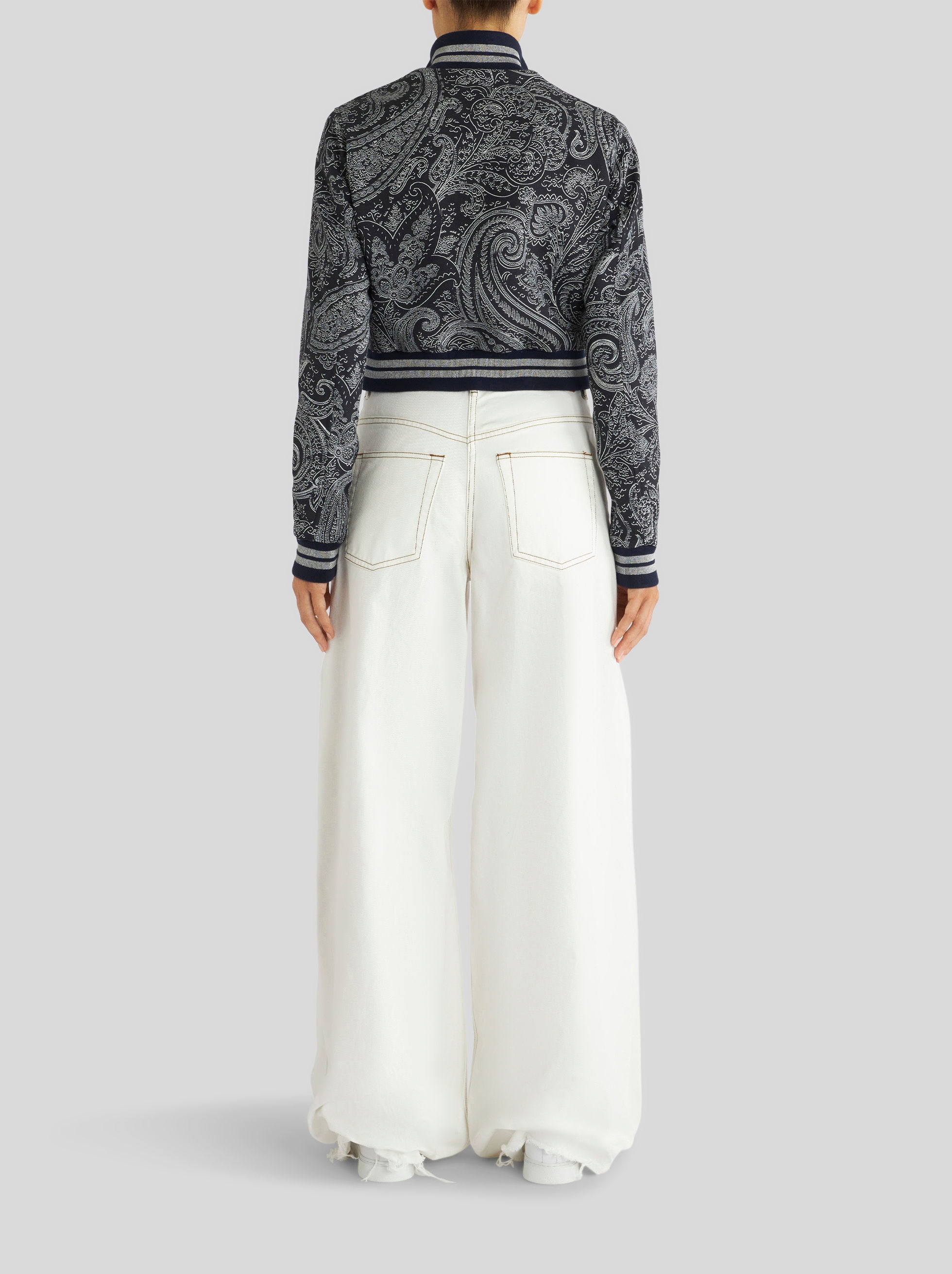 PAISLEY BOMBER JACKET - 4