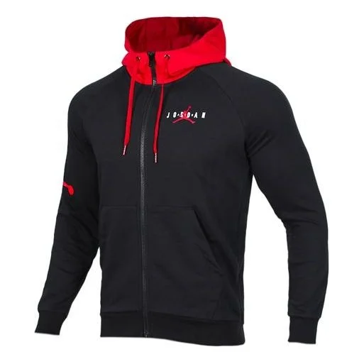 Air Jordan Basketball Knit Hooded Jacket Black AR4736-010 - 1