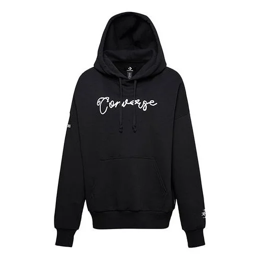 (WMNS) Converse Script Pullover PO Black 10019176001 - 1