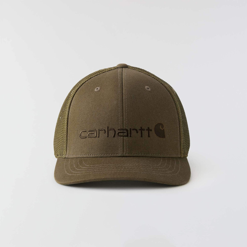 Rugged Flex® Fitted Canvas Mesh-Back Logo Graphic Cap 3