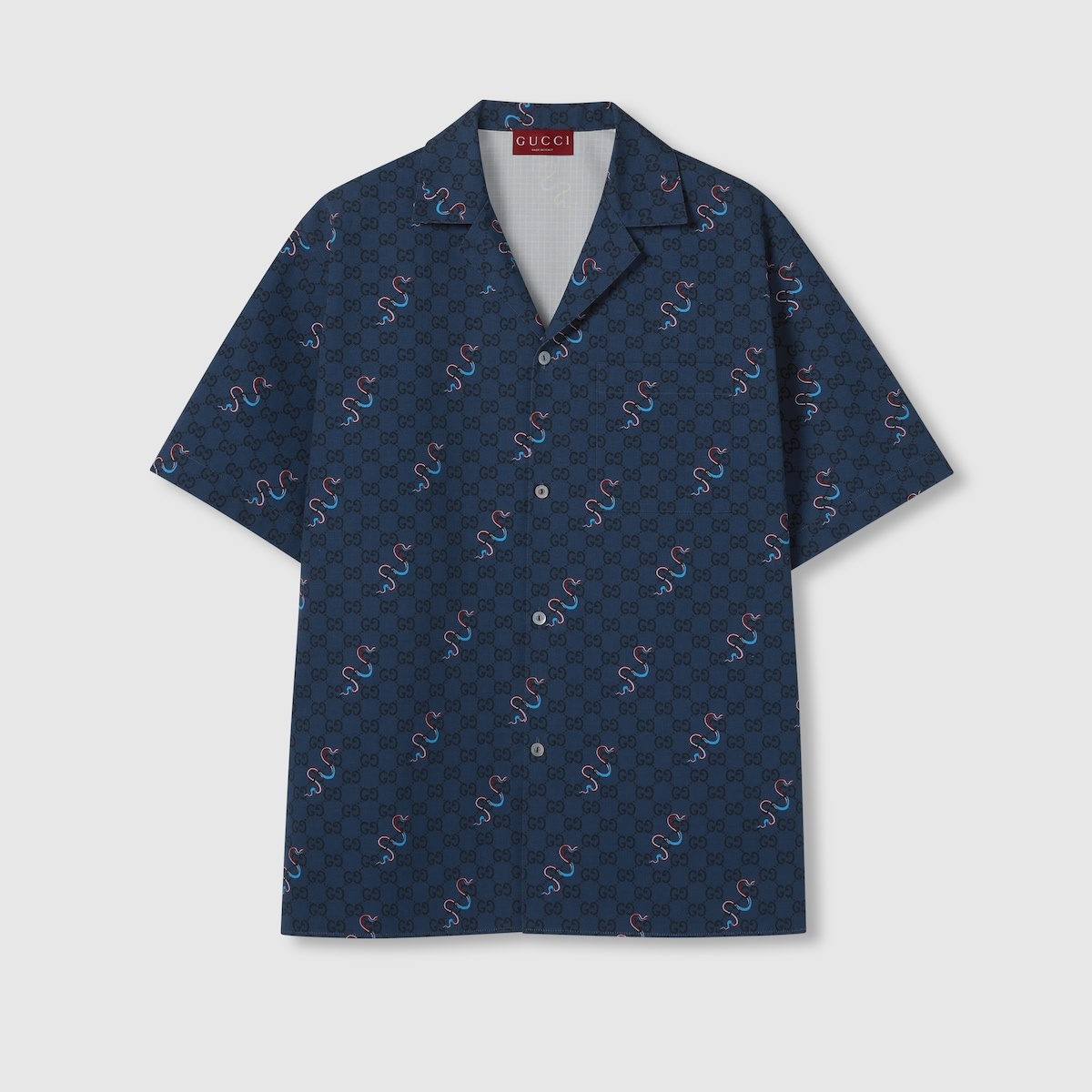 Printed cotton ripstop shirt - 1