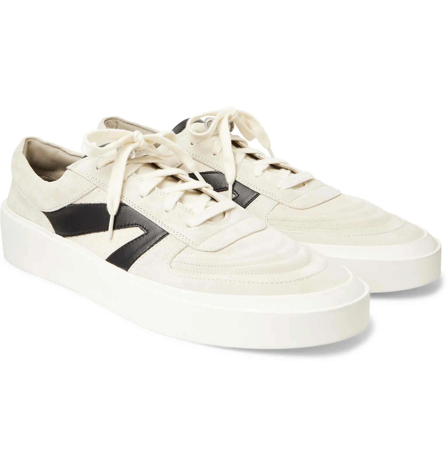 Suede, Leather and Canvas Sneakers - 2