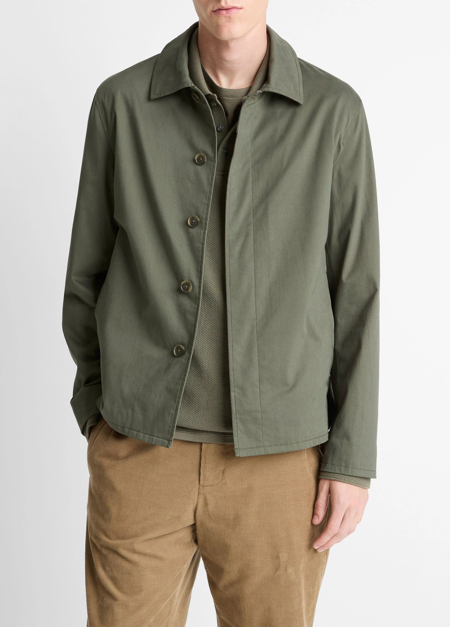 Italian Peached Stretch-Cotton Jacket - 1