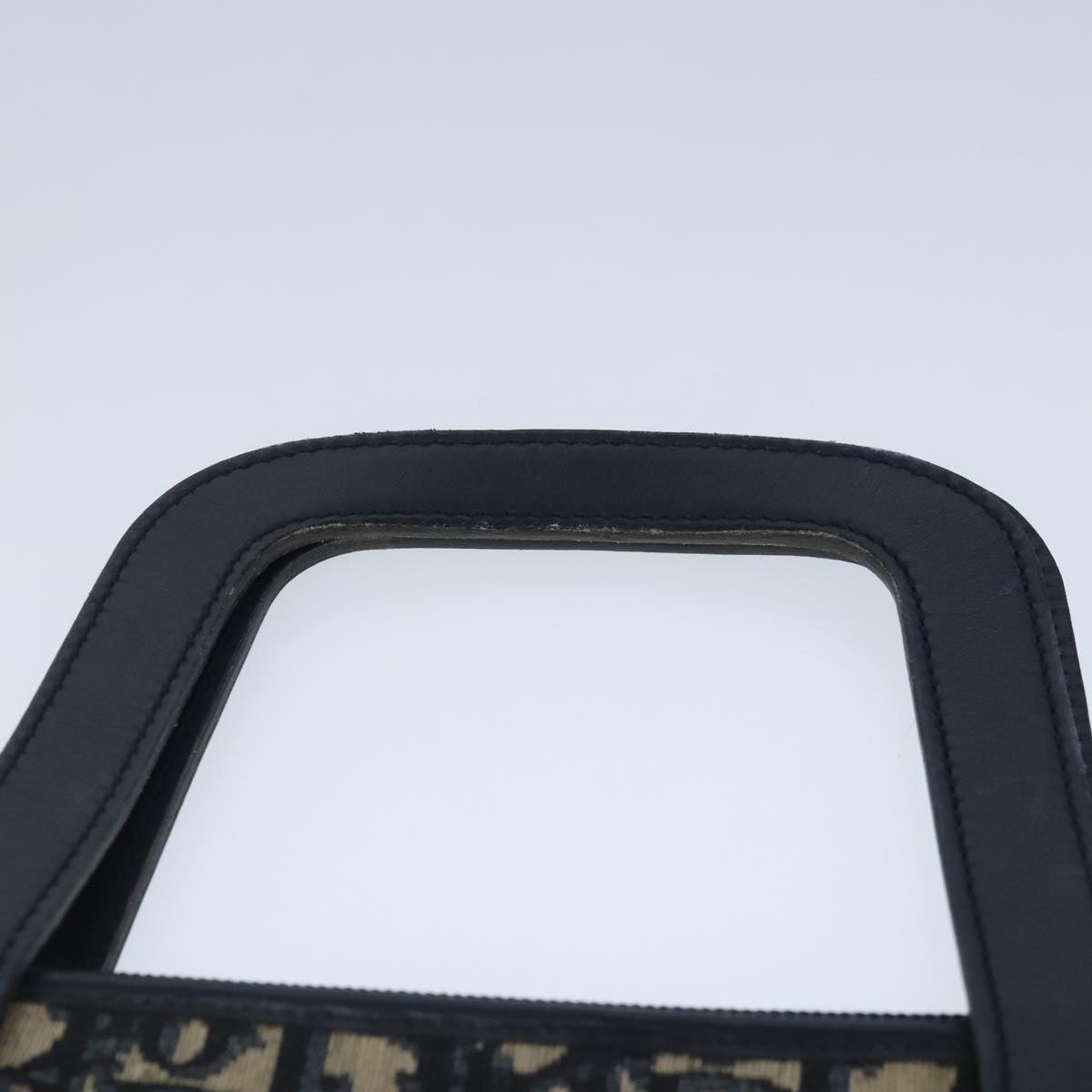 DIOR Trotter Canvas Hand Bag Canvas Navy - 8