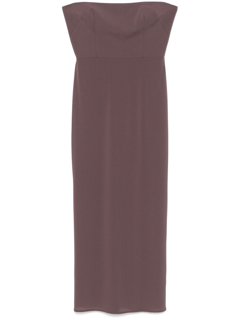 크레이프 strapless 맥시 드레스 1