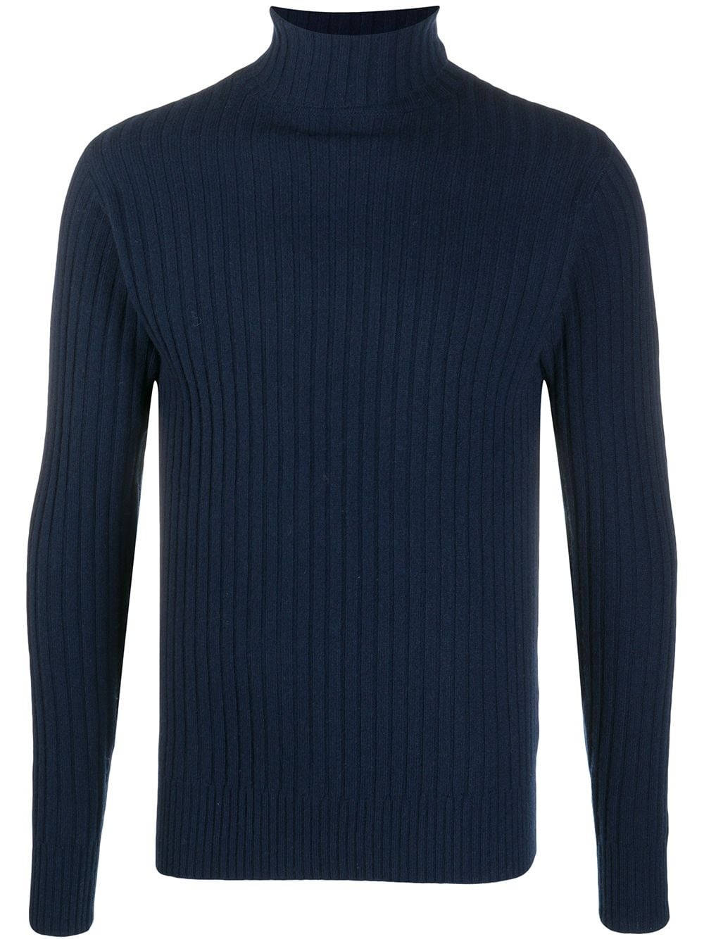 ribbed knit rollneck jumper - 1