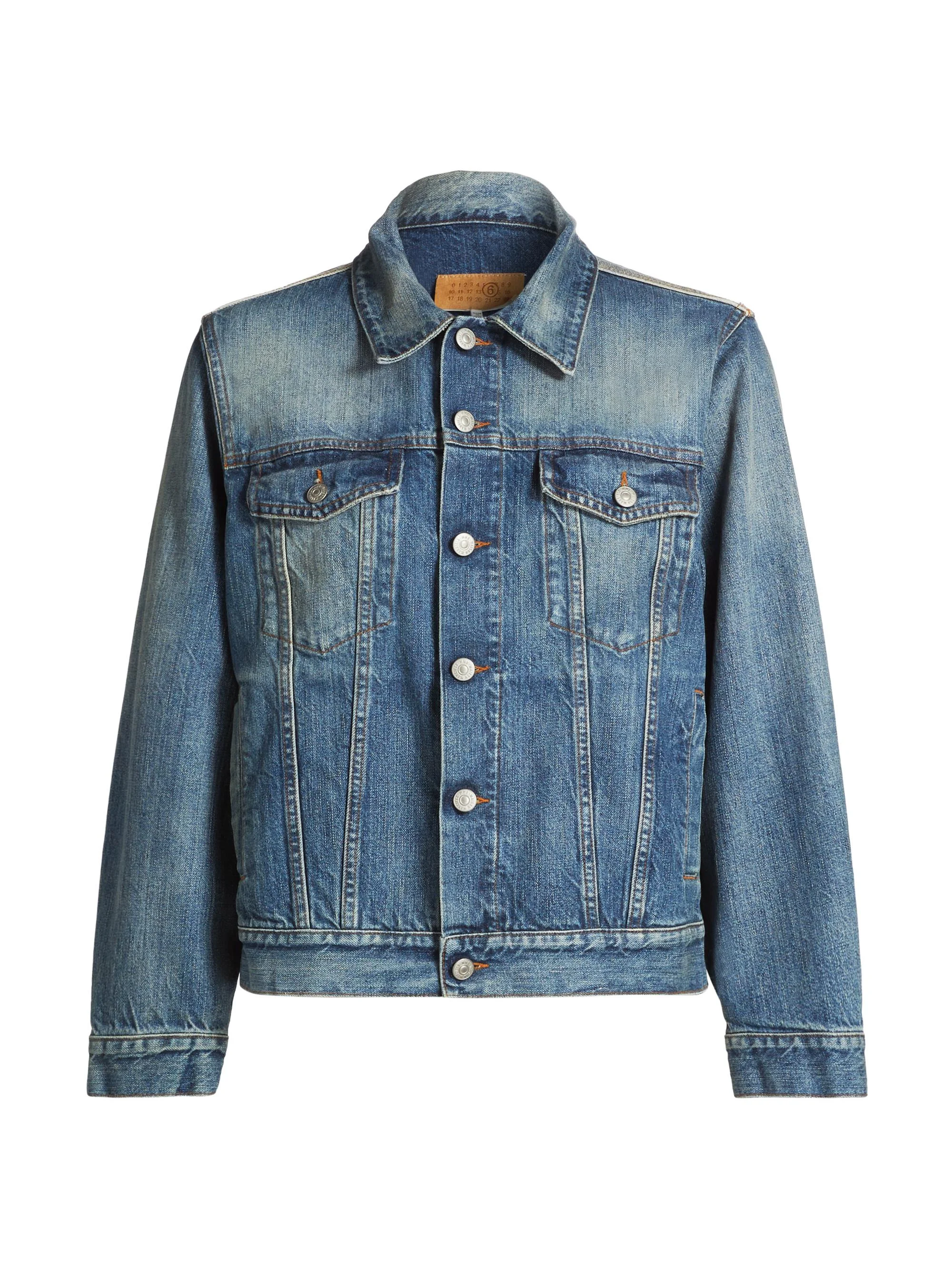 Women's Denim Button-Front Jacket - Medium Blue - 1
