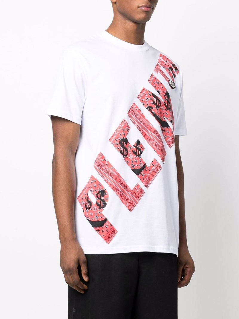 graffiti-print round neck T-shirt 4
