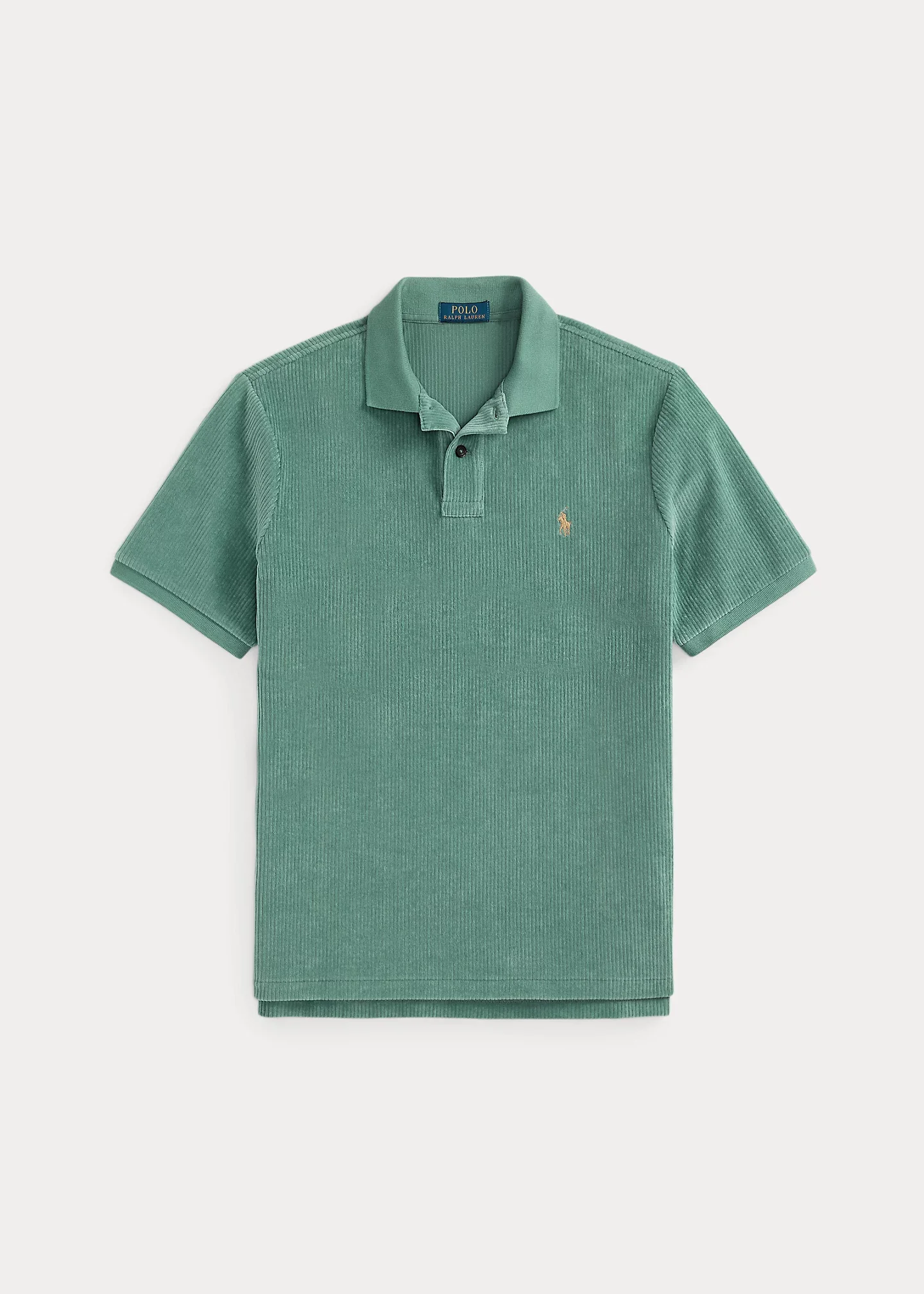 Classic Fit Knit Corduroy Polo Shirt - 1