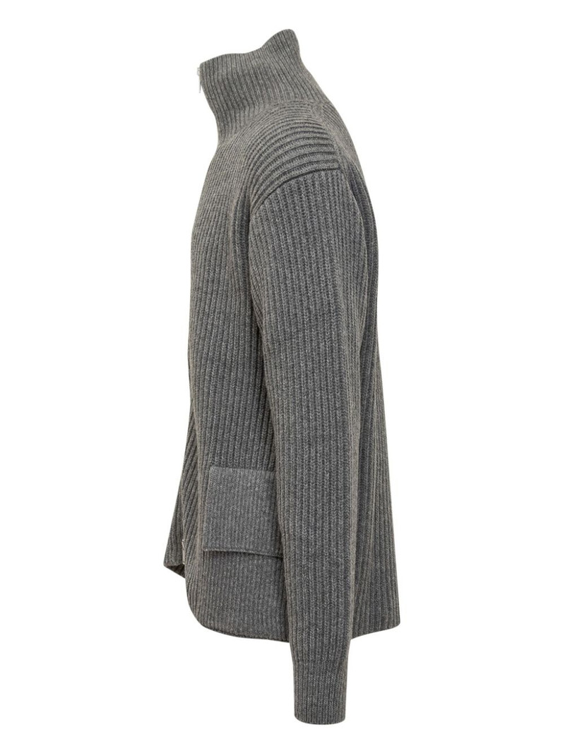 Jil Sander zip-up cardigan outlook