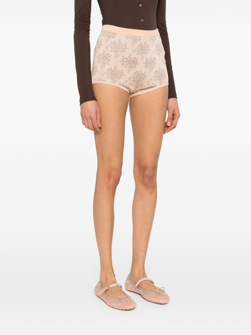 Bouquet-jacquard shorts 3