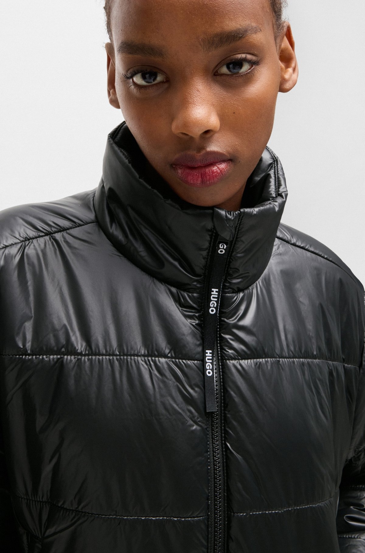 WATER-REPELLENT PADDED JACKET WITH BRANDED ZIP PULLER - 5