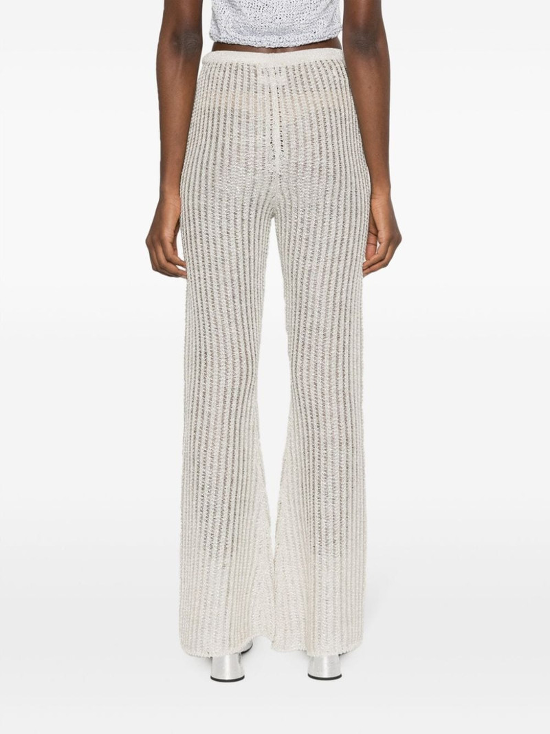 crochet-knit palazzo trousers 4