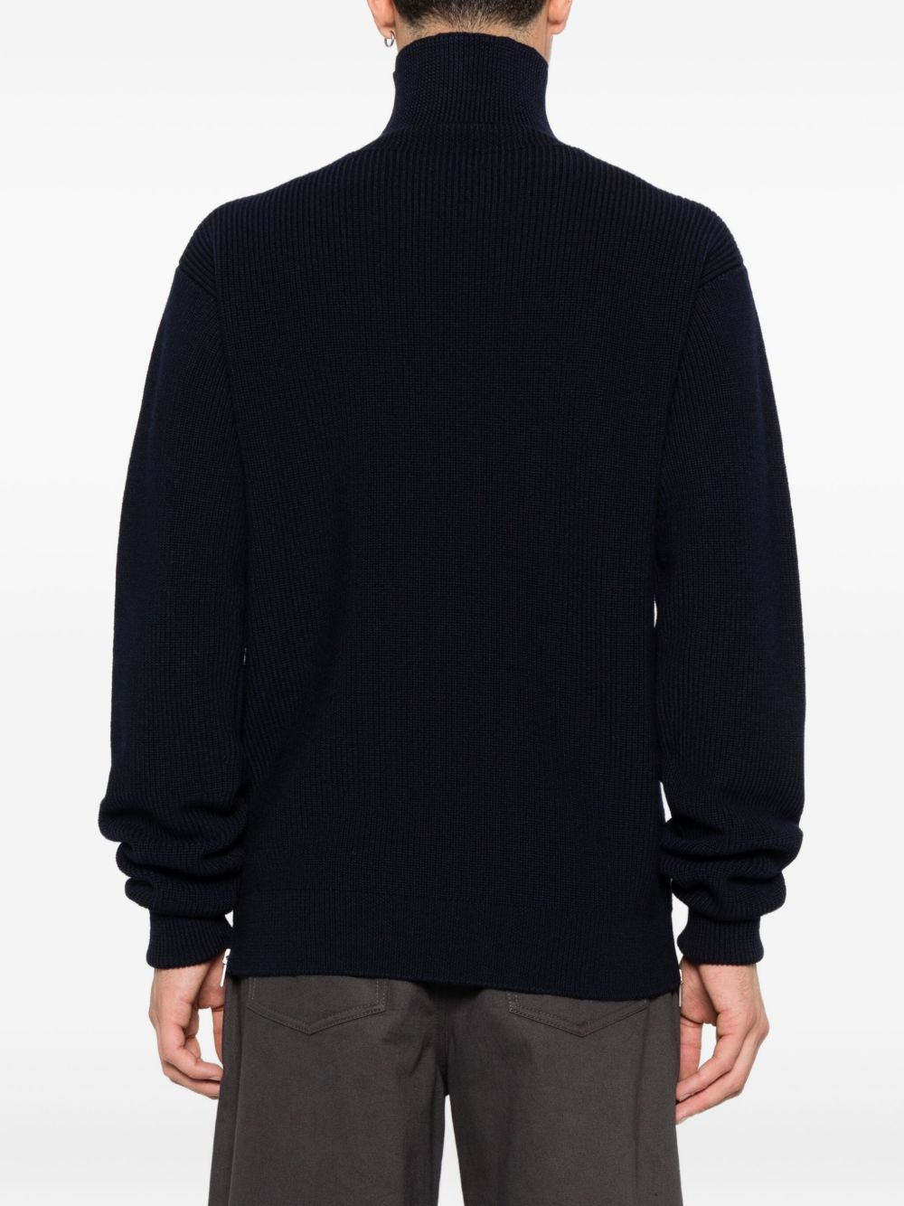 ribbed high-neck sweater - 4