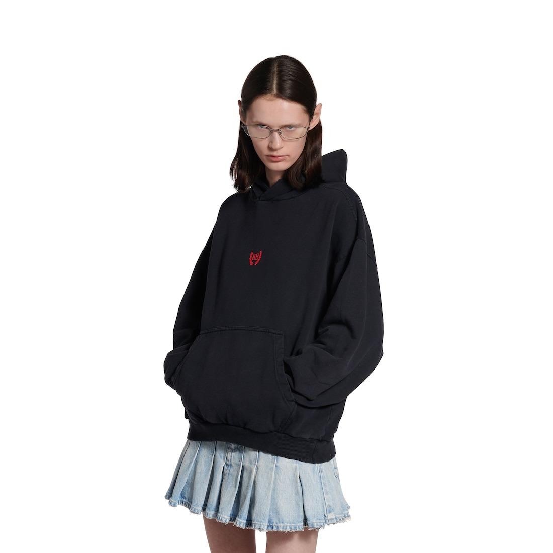 Laurel Classic Hoodie Medium Fit in Faded Black - 6
