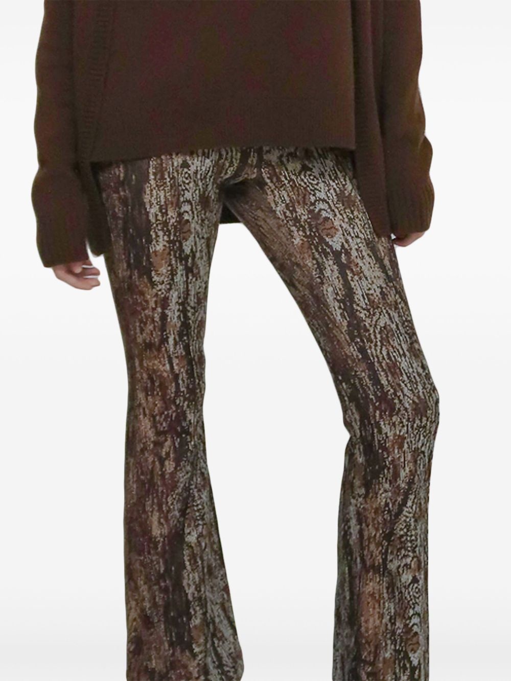 cropped flared trousers - 2