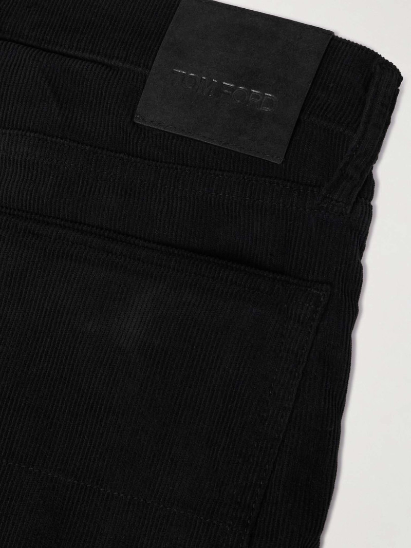 Slim-Fit Straight-Leg Cotton-Blend Corduroy Trousers 5