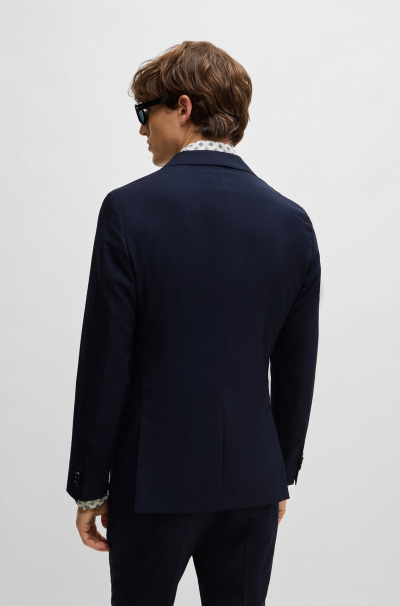 BOSS DOUBLE-BREASTED SLIM-FIT SUIT IN VIRGIN WOOL outlook